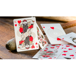 Cartes à jouer Pinocchio Vermilion (Rouge) par Elettra Deganello wwww.jeux2cartes.fr