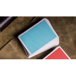 Cartes à jouer en acier (bleu) par Bocopo wwww.jeux2cartes.fr