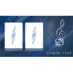 Cartes à jouer Treble Clef (Bleu) wwww.jeux2cartes.fr