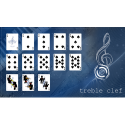 Cartes à jouer Treble Clef (Bleu) wwww.jeux2cartes.fr