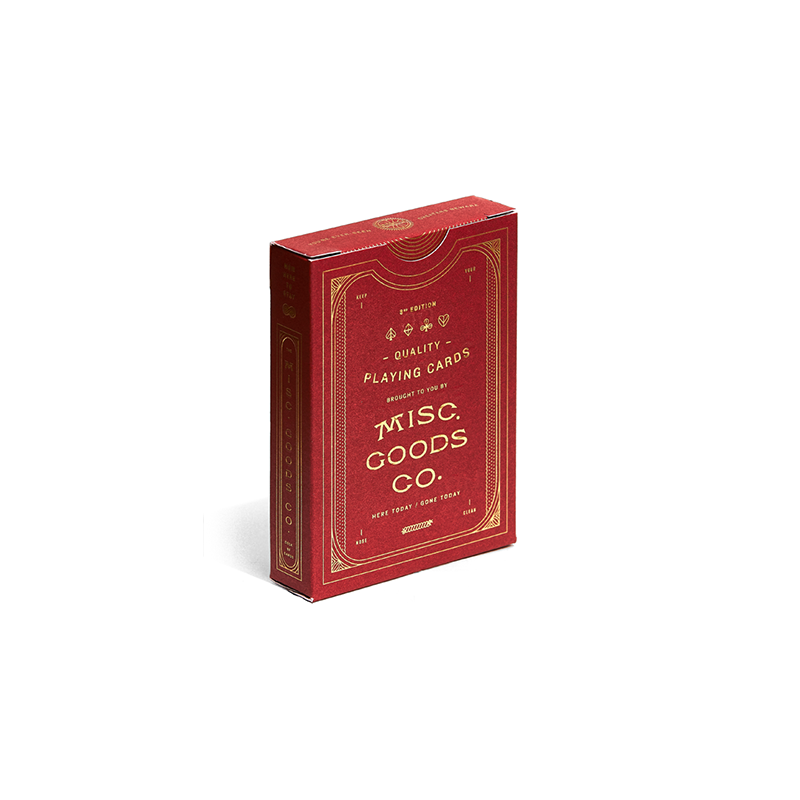 The MGCO Red Playing Cards wwww.jeux2cartes.fr