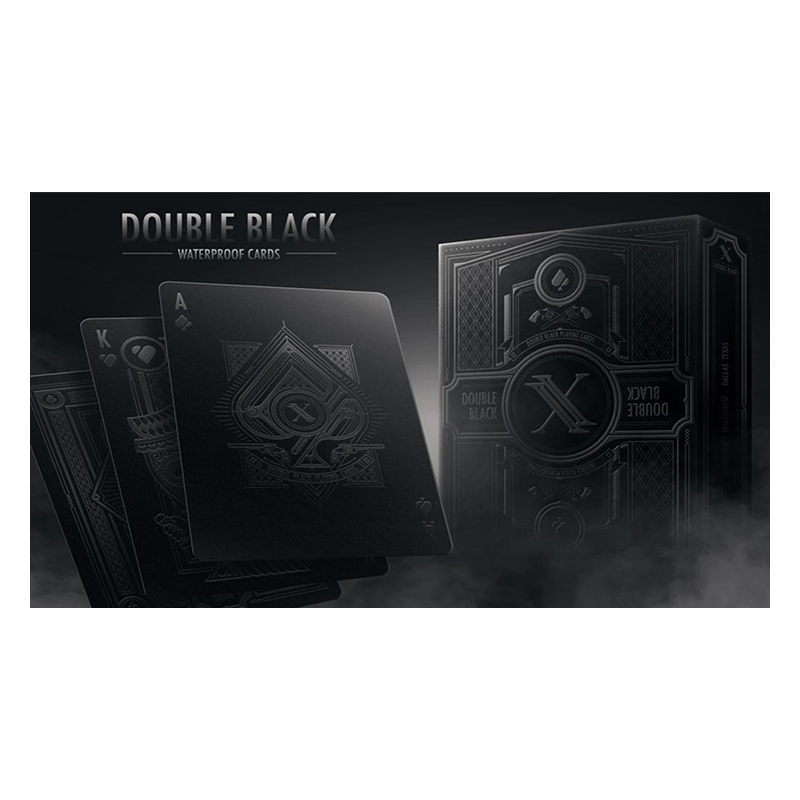 Double Black Waterproof Playing Cards wwww.jeux2cartes.fr