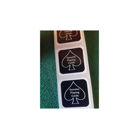 BLACK New Deck Stickers (100 SEALS) wwww.jeux2cartes.fr