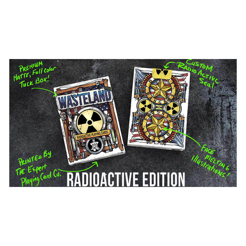 Cartes à jouer Wasteland Radio Active Edition par Jackson Robinson wwww.jeux2cartes.fr