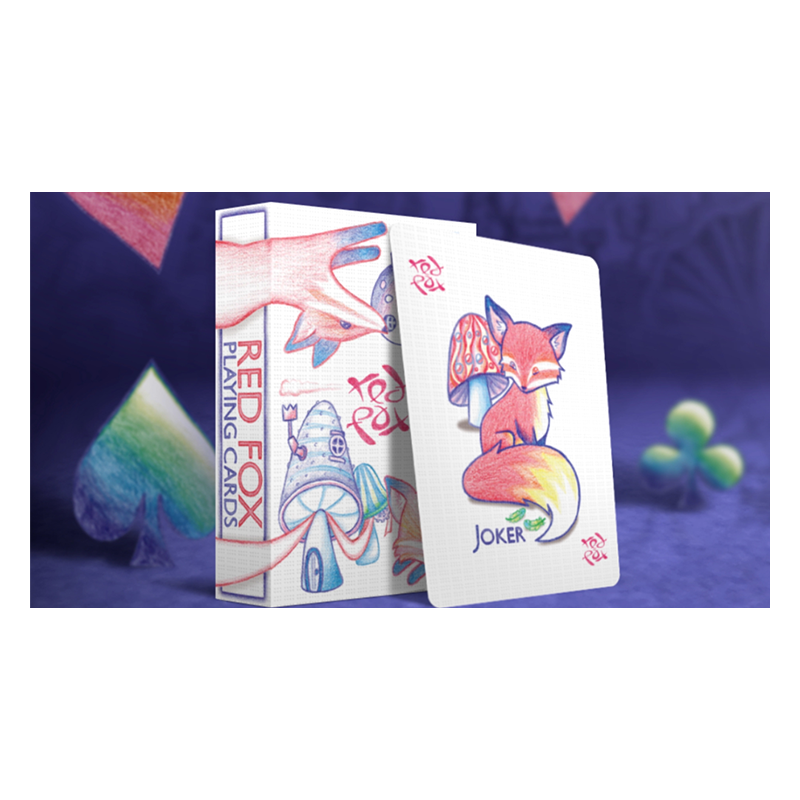 Cartes à jouer Red Fox (violet) wwww.jeux2cartes.fr