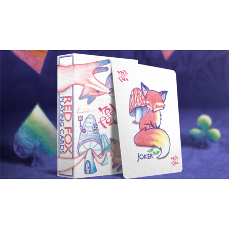 Cartes à jouer Red Fox (violet) wwww.jeux2cartes.fr