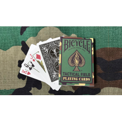 Terrain tactique de vélo Green Camo / Brown Camo (6 decks) par US Playing Card Co wwww.jeux2cartes.fr