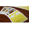 Cartes à jouer jaunes de vélo par cartes à jouer américaines wwww.jeux2cartes.fr
