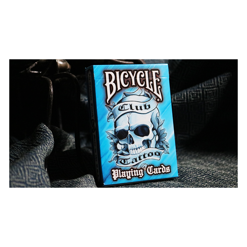 Bicycle Club Tattoo (Blue) Playing Cards wwww.jeux2cartes.fr