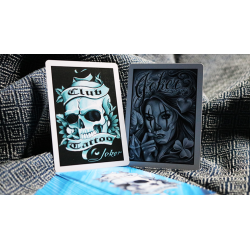 Bicycle Club Tattoo (Blue) Playing Cards wwww.jeux2cartes.fr
