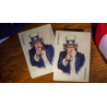 Bicycle U.S. Presidents Playing Cards (Democratic Blue) par U.S. Playing Card Company wwww.jeux2cartes.fr
