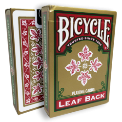 Bicycle Leaf Back Deck (Red) by Gambler's Warehouse wwww.jeux2cartes.fr