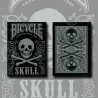 Bicycle Skull Metallic (Silver) USPCC by Gambler's Warehouse wwww.jeux2cartes.fr