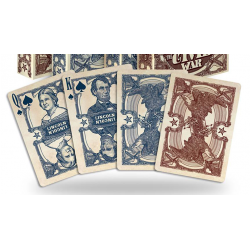Bicycle Civil War Deck (Red) by US Playing Card Co wwww.jeux2cartes.fr