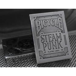 Bicycle Silver Steampunk Deck par USPCC wwww.jeux2cartes.fr