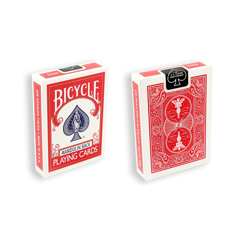 Cartes à jouer vélo 809 Mandoline Rouge par USPCC wwww.jeux2cartes.fr