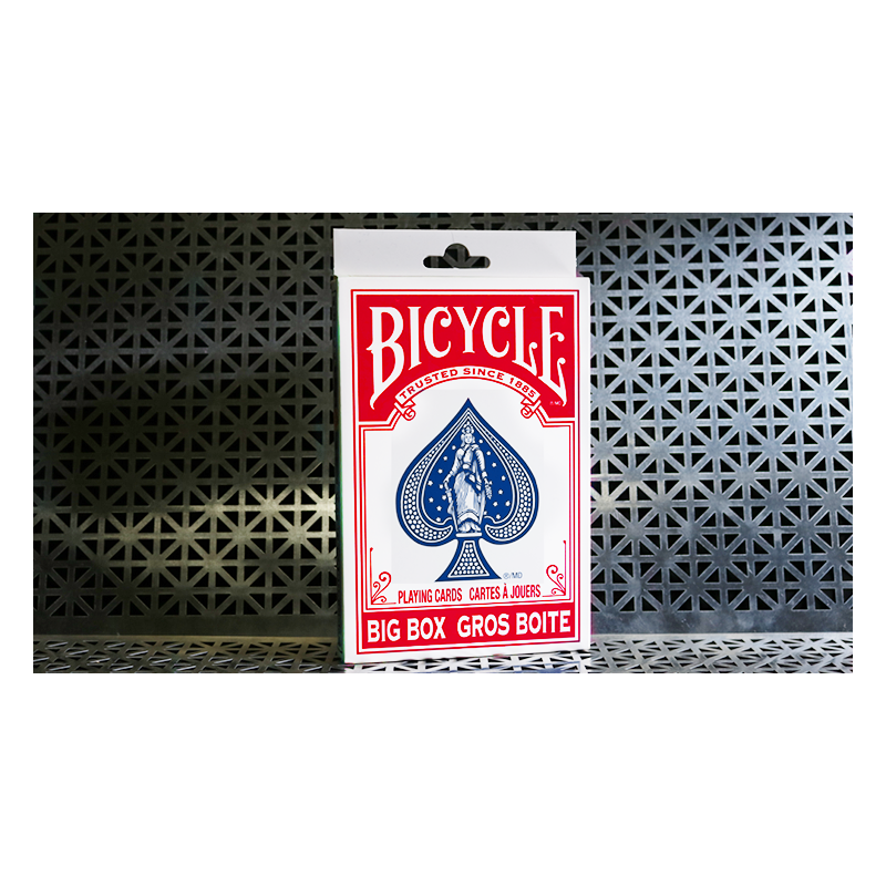 Grandes cartes de vélo (Jumbo Bicycle Cards, rouge) wwww.jeux2cartes.fr