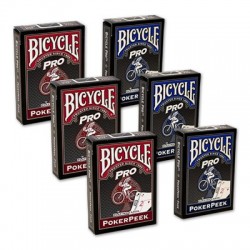 Cartes Bicycle Pro Poker Peek - 6 PACK (Mixte) USPCC wwww.jeux2cartes.fr