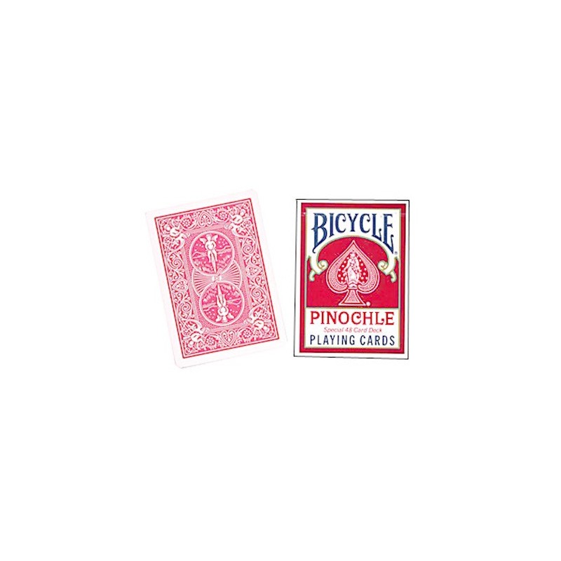 Cartes Vélo Pinochle Poker-size (Rouge) wwww.jeux2cartes.fr