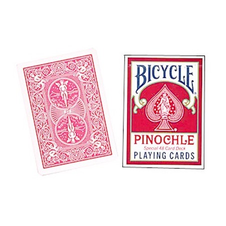 Cartes Vélo Pinochle Poker-size (Rouge) wwww.jeux2cartes.fr