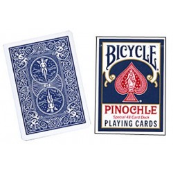 Cartes Vélo Pinochle Poker-size (Bleu) wwww.jeux2cartes.fr