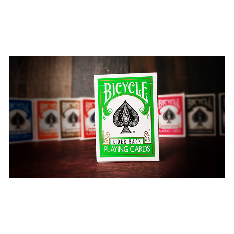 Cartes à jouer vertes pour vélos par US Playing Card Co wwww.jeux2cartes.fr