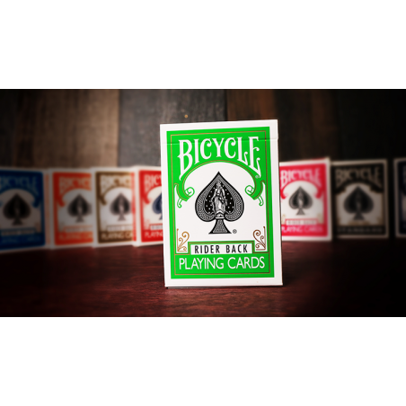 Cartes à jouer vertes pour vélos par US Playing Card Co wwww.jeux2cartes.fr