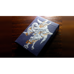 Sumi Kitsune Myth Maker (Blue Craft Letterpressed Tuck) Playing Cards by Card Experiment wwww.jeux2cartes.fr
