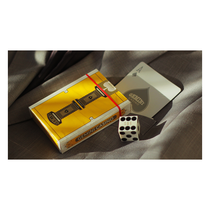 Cartes à jouer Gemini Casino Yellow par Gemini wwww.jeux2cartes.fr