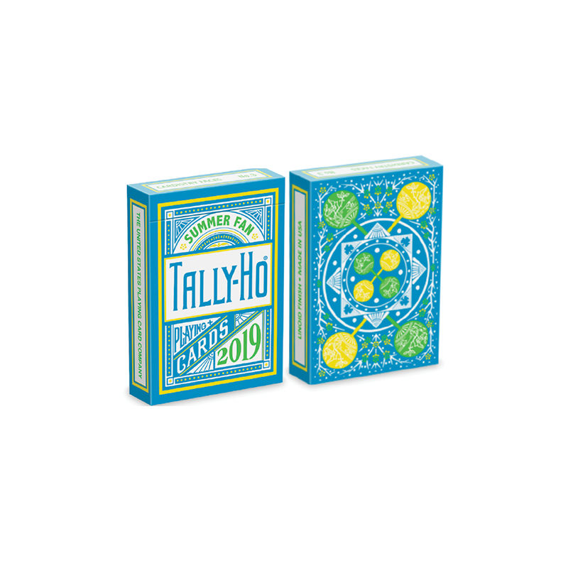 Tally Ho Fan Back Summer Playing Cards wwww.jeux2cartes.fr