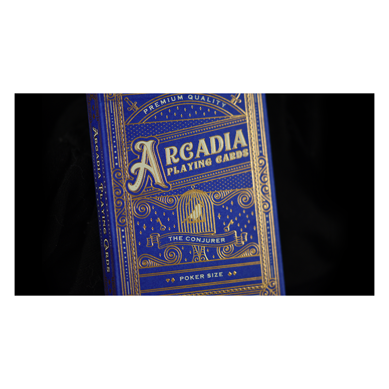 Les cartes à jouer Conjurer (bleu) par Arcadia Playing Cards wwww.jeux2cartes.fr