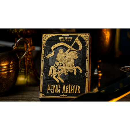 King Arthur Golden Knight (Foiled Edition) Cartes à jouer par Riffle Shuffle wwww.jeux2cartes.fr