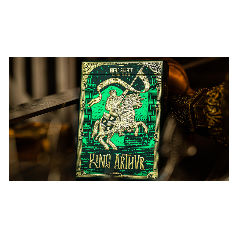 King Arthur (Emerald Saga) Cartes à jouer par Riffle Shuffle wwww.jeux2cartes.fr