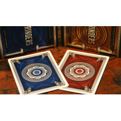 Blue Grinders Cartes à jouer par Midnight Cards wwww.jeux2cartes.fr