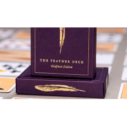 Feather Deck: Goldfinch Edition (Or) par Joshua Jay wwww.jeux2cartes.fr
