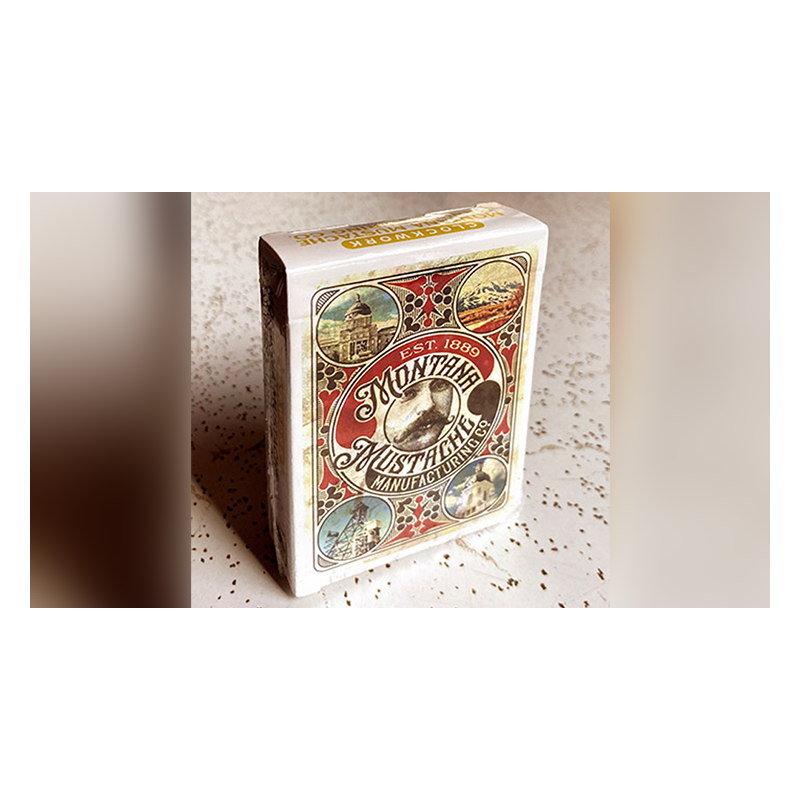 Clockwork: Montana Mustache Manufacturing Co. Playing Cards by fig 23 wwww.jeux2cartes.fr