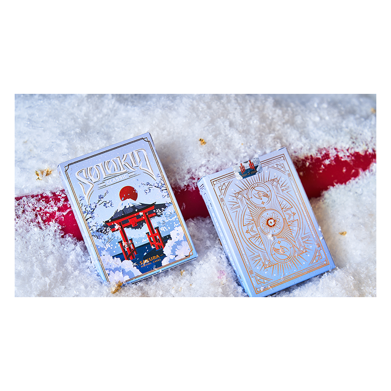 Solokid Sakura (Blue) Playing Cards by BOCOPO wwww.jeux2cartes.fr