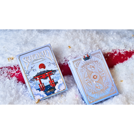 Solokid Sakura (Blue) Playing Cards by BOCOPO wwww.jeux2cartes.fr