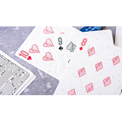 Circuit (Blanc) Cartes à jouer par Elephant Playing Cards wwww.jeux2cartes.fr