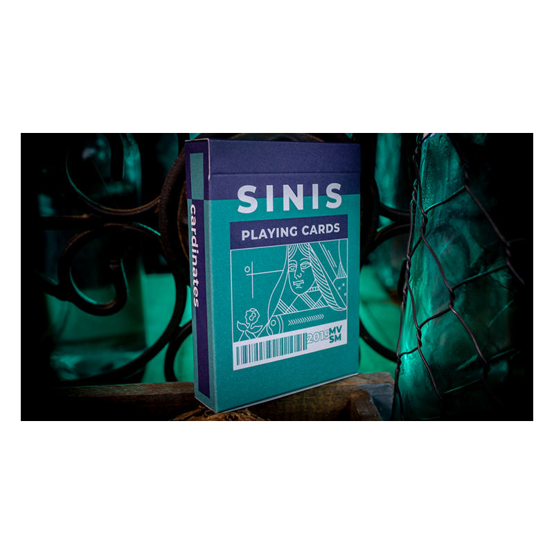 Cartes à jouer Sinis (Turquoise) par Marc Ventosa wwww.jeux2cartes.fr