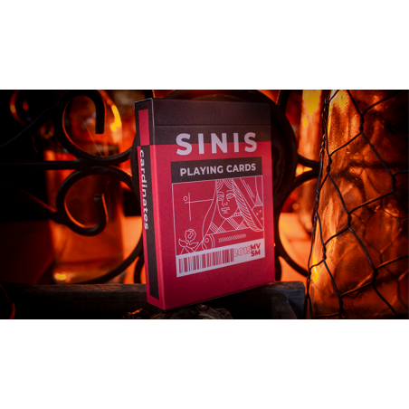 Sinis (Raspberry and Black) Playing Cards by Marc Ventosa wwww.jeux2cartes.fr
