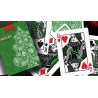 Paisley Metallic Green Cartes à jouer de Noël par Dutch Card House Company wwww.jeux2cartes.fr