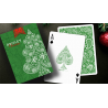 Paisley Metallic Green Christmas Playing Cards by Dutch Card House Company wwww.jeux2cartes.fr