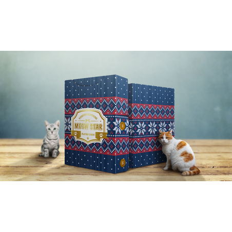 Meow Star (Knitted Sweater) Playing Cards by Bocopo wwww.jeux2cartes.fr