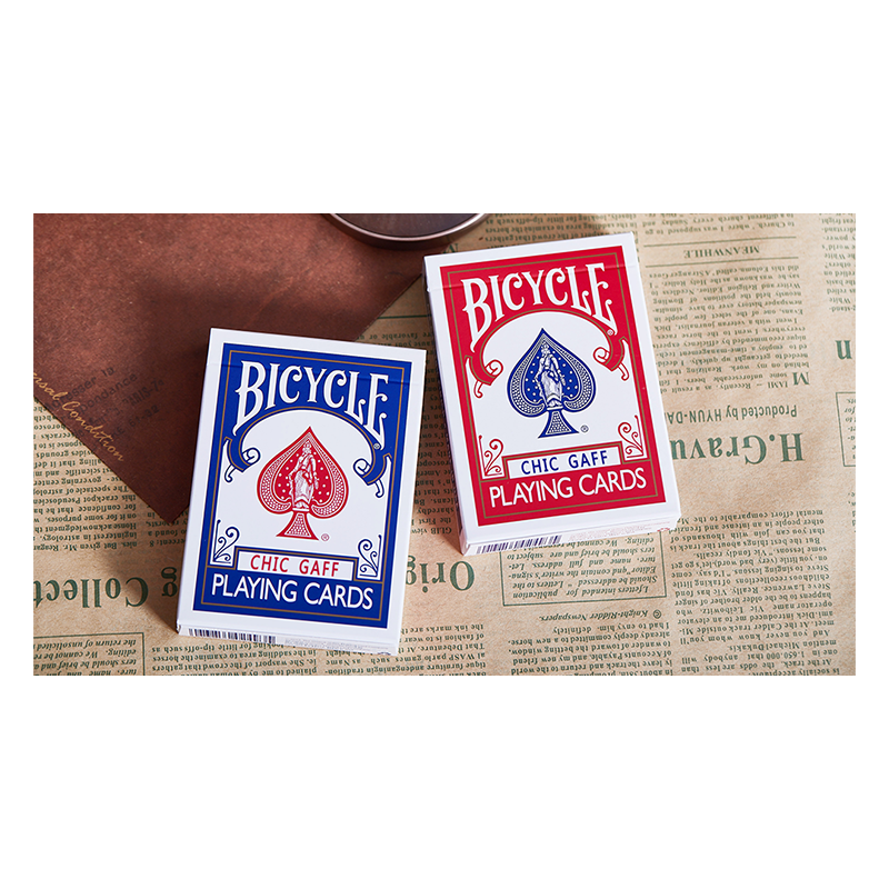 Bicycle Chic Gaff (Blue) Playing Cards by Bocopo wwww.jeux2cartes.fr