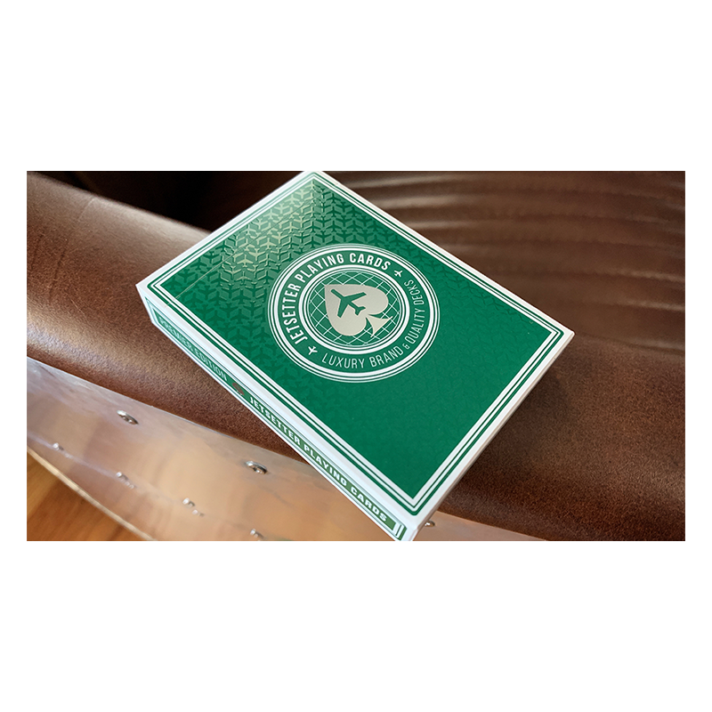 Édition Premier en Jetsetter Green par Jetsetter Playing Cards wwww.jeux2cartes.fr