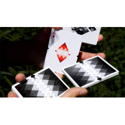 Diamon Playing Cards NÂ° 10 Noir et Blanc par Dutch Card House Company wwww.jeux2cartes.fr
