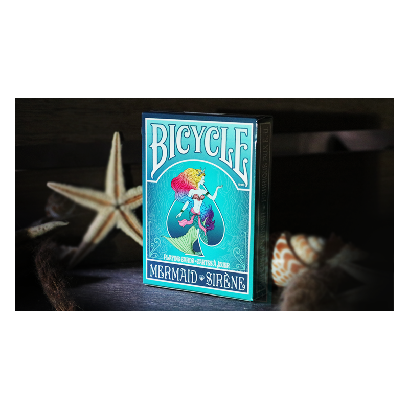 Mermaid Playing Cards (Turquoise) by US Playing Card Co wwww.jeux2cartes.fr