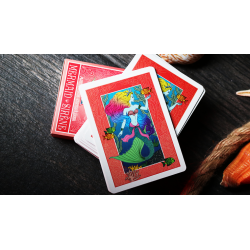 Mermaid Playing Cards (Red) by US Playing Card Co wwww.jeux2cartes.fr